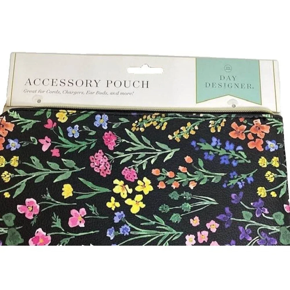 Ipad Tablet Accessory Pouch Case Blue Wildflowers Day Designer Media Protect NEW
